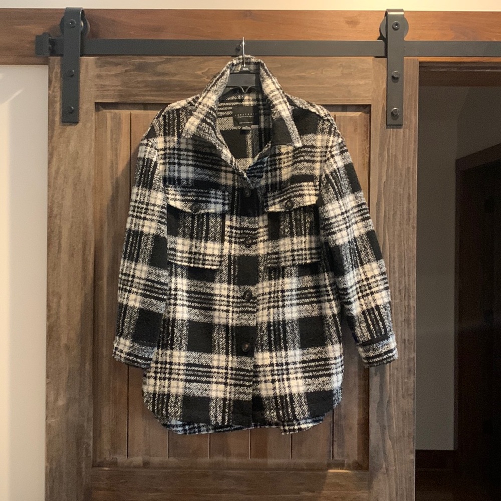 Sanctuary plaid shacket flannel jacket XS